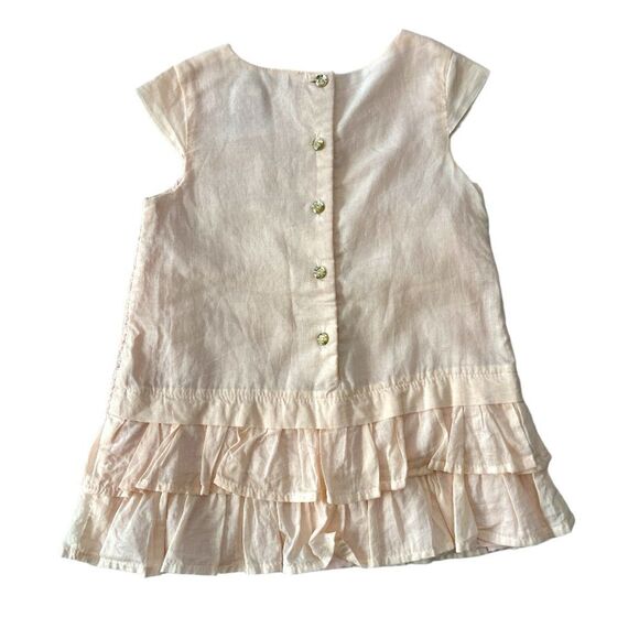 Catherine Malandrino | Baby Girls Peach Orange Formal Sleeveless Dress 2T - Picture 2 of 9